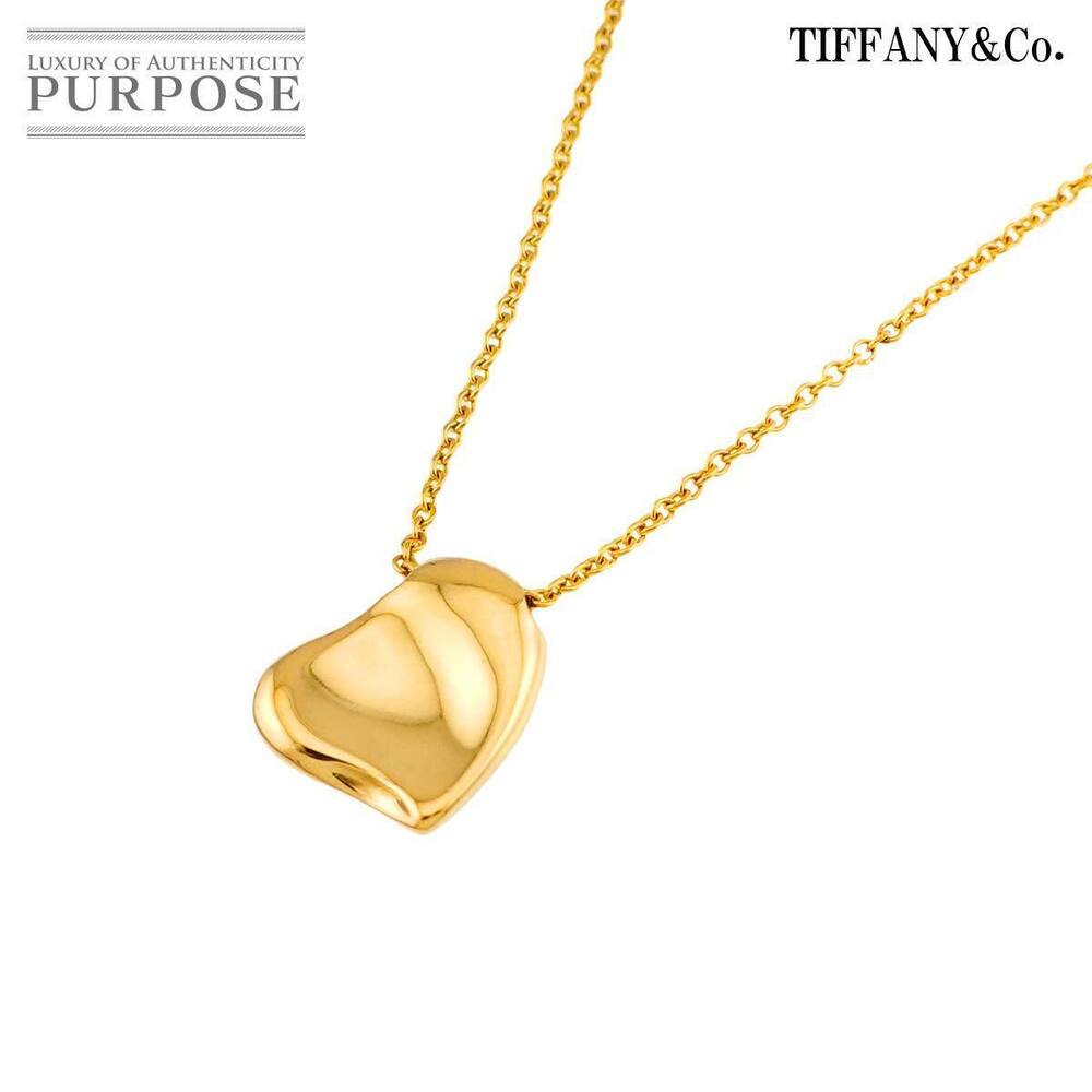 Tiffany Co Elsa Peretti Full Heart Pendant Necklace Sterling Silver